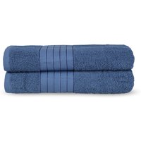 good morning Badetuch "Uni Towels", (2 St., 2er Set Badetücher 70 x 140 cm), Baumwolle, Walkfrottee, Bordüre, 500 GSM, Einfarbig, ohne Aufhängung von Good Morning