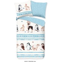 good morning Kinderbettwäsche "Freezing Animals", (2 tlg.), 100% Baumwolle/ Flanell (Biber) von Good Morning