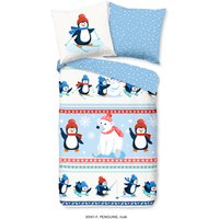 good morning Kinderbettwäsche "Penguins", (2 tlg.), 100% Baumwolle/ Flanell (Biber) von Good Morning