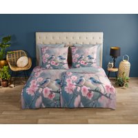 good morning Wendebettwäsche "Hannu" 2 Stk. tlg. 100% Baumwolle, Renforcé, Reißverschluss, Wendeoptik, Vogel, Blume good morning Wendebettwäsche "Hannu" 2 Stk. tlg. 100% Baumwolle, Renforcé, Reißverschluss, Wendeoptik, Vogel, Blume von Good Morning