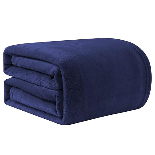 Good Nite Kuscheldecke Flauschig, Decke Tagesdecken Sofadecke Wohndecke Fleecedecke 130x150cm Marineblau Soft Warme Decken, Fluffy Blanket von Good Nite