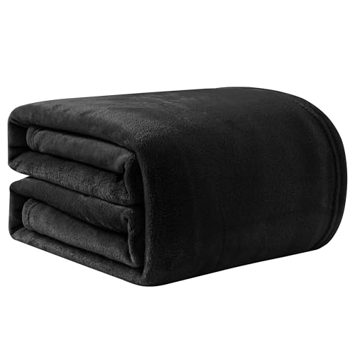 Good Nite Kuscheldecke Flauschig, Decke Tagesdecken Sofadecke Wohndecke Fleecedecke 230x270cm Schwarz Soft Warme Decken, Fluffy Blanket von Good Nite