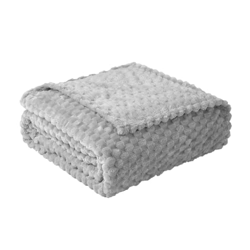 Good Nite Kuscheldecke Flauschig Decke 150 x 200 cm Tagesdecke Weich Mikrofase Sofadeck Wohndecke Warme Fleecedecke für Sofa und Bett Schlafzimmer Büro Grau von Good Nite