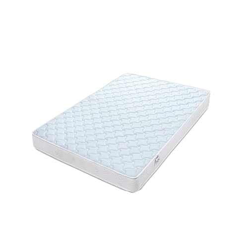 Good Nite Mittelfeste Matratze, Doppelbett (135 x 190 cm), weiß, Memory-Schaum und Feder, 17,8 cm, leise, sicherheitszertifiziert von Good Nite