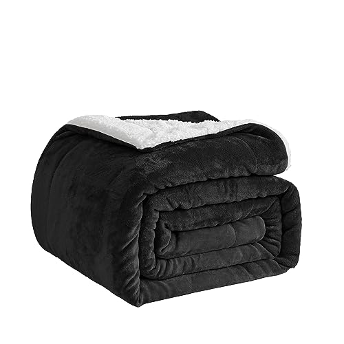 Good Nite Kuscheldecke Flauschig 150x200cm Weiche Fleece Sofadecke für Couch & Wohnzimmer Flauschige Wolldecke Grau Sherpa Decke mit Premium Flauschfleece von Good Nite