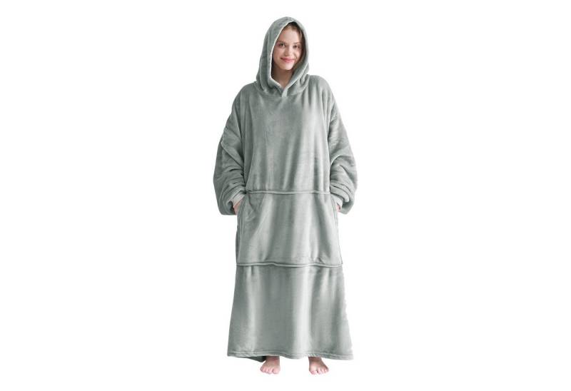 Wohndecke Hoodie Decke Damen Flanell Kuscheldecke mit Ärmeln, Good Nite von Good Nite
