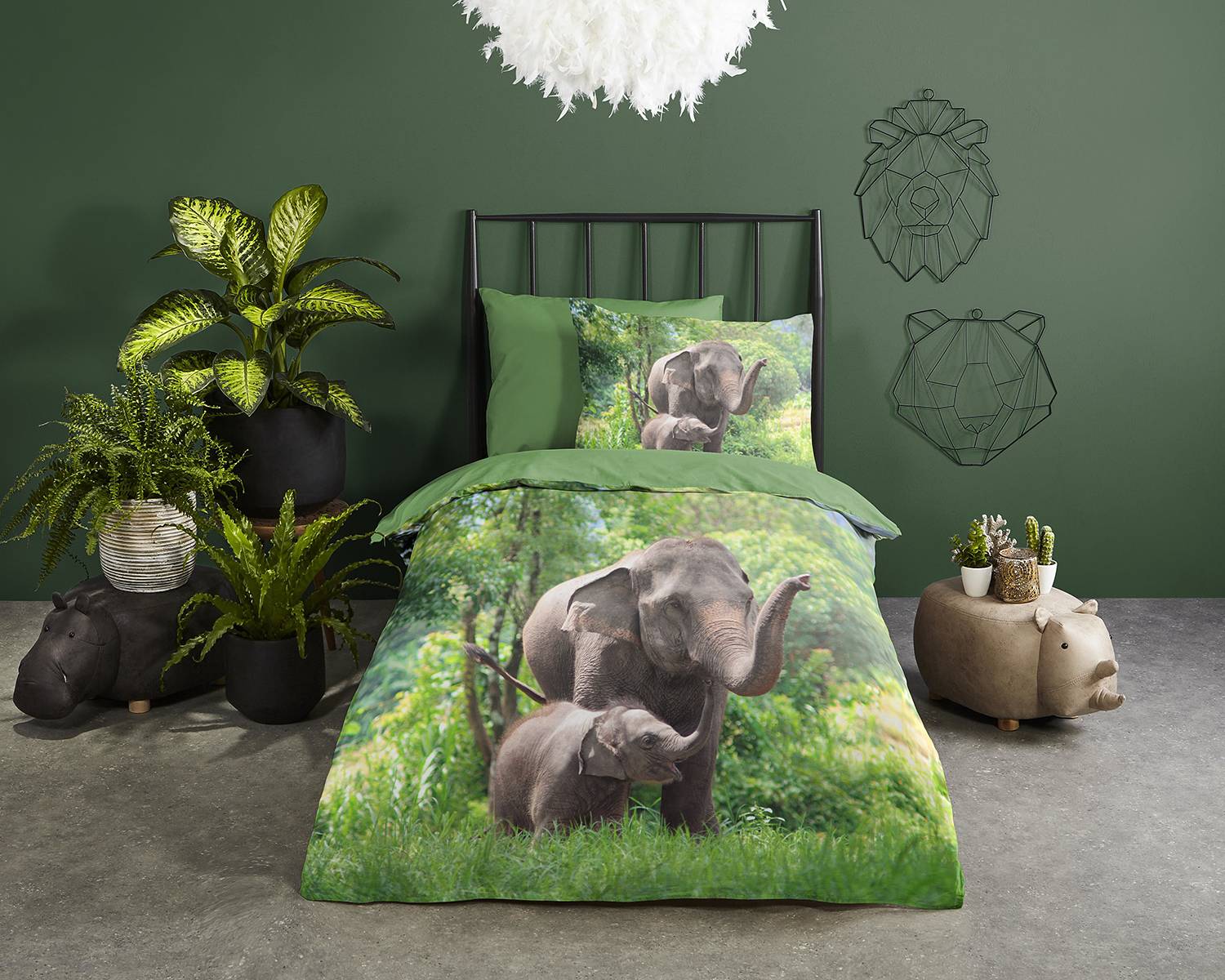 Kinderbettwäsche Elephants von Good morning