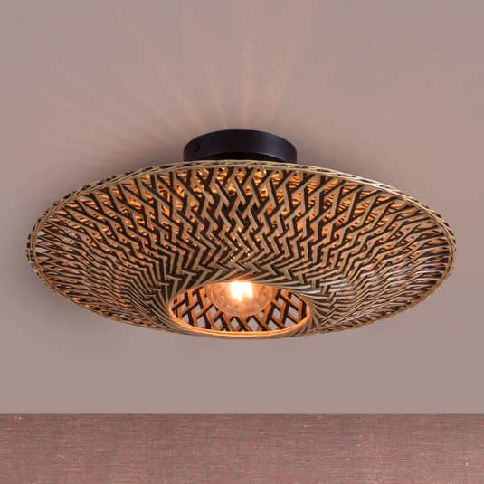 Good & Mojo Bali Deckenlampe Deckenleuchte Lampe Leuchte Licht Bambus ø 44 Cm549 B-Ware von Good&Mojo