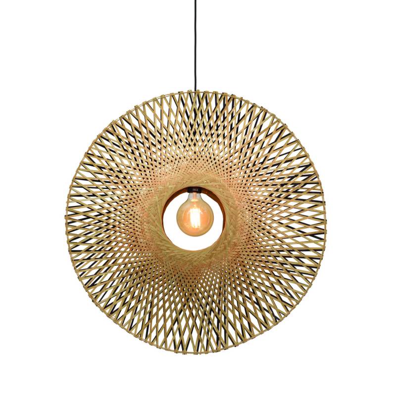 Good & Mojo Hängeleuchte Kalimantan Bambus Hängelampe Pendelleuchte 87x20x87cm B-Ware von Good&Mojo