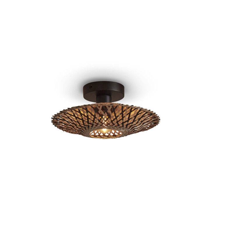 Good & Mojo Kalimantan Decke Hängeleuchte Lampe ø 30cm Schwarz Natur Esszimmer B-Ware von Good&Mojo