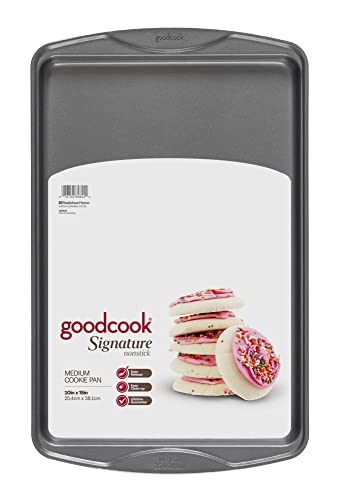 GoodCook Signature Antihaft-Backblech, Stahl, 25,4 x 38,1 cm, Grau von GoodCook