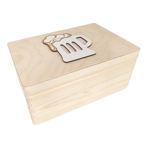 GoodFreshDecor Holzkiste - Holzbox mit Deckel - 30x20x14 cm - Holzbox - Kiefernholz Tannenholz - Natur Geburtstag GoodFreshDecor Holzkiste - Holzbox mit Deckel - 30x20x14 cm - Holzbox - Kiefernholz Tannenholz - Natur Geburtstag von GoodFreshDecor
