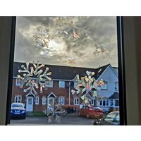 Rainbow Maker Suncatcher Aufkleber 9 Schneeflocken Sun Catcher Prisma Fensteraufkleber, Weihnachtsgeschenk Für Ihre Kinder, Dekoration von GoodHealingSourceUK