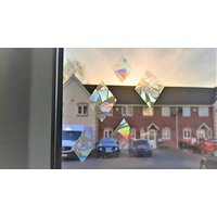 Regenbogen Suncatcher Aufkleber 15 Mix Rhombus Diamant Fenster Film Prisma Sticker Geometrical.window Clings Abziehbild Decoration.maker Home von GoodHealingSourceUK