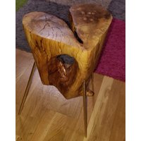 Einzigartige Handgefertigte Holz Herzförmigen Couchtisch von GoodMoodWoodGOD