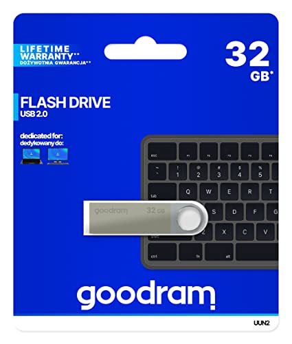 GOODRAM 32GB UUN2 Silver USB 2.0 von GoodRam