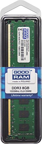 Goodram 8GB DDR3 Speichermodul 1333 MHz - Speichermodule (8 GB, 1 x 8 GB, DDR3, 1333 MHz, 240-pin DIMM) von GoodRam