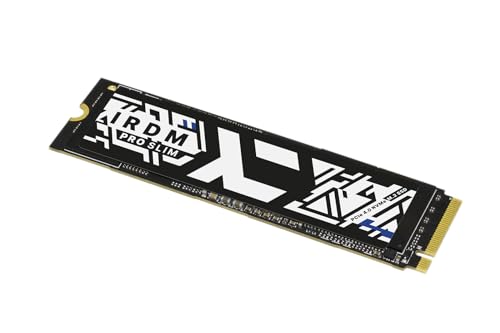 goodram - SSD IRDM PRO Slim 4000 GB - 4TB Datenspeicher - PCIe 4X4 M.2 2280 - NVMe - Intern - Speichererweiterung - Laufwerk kompatibel mit PS5 - für PC - Laptop - Gamer - Gaming von GoodRam