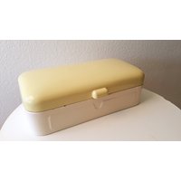 50Er Große Alte Brotdose Vorratsdose Metall Emaille Brotkasten Vintage 60Er von GoodTimesDeutschland