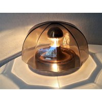 60Er Art Wandlampe Space Age Design Deckenlampe Rauchglas "Dekagon" 60S von GoodTimesDeutschland
