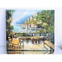 90S Malerei Öl/Acryl Auf Leinwand " Comer See "Retro Gemälde 60x50 cm D. Colo 90S Malerei Öl/Acryl Auf Leinwand " Comer See "Retro Gemälde 60x50 cm D. Colo von GoodTimesDeutschland