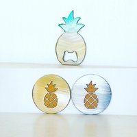 Ananas Stahl & Korkuntersetzer Oder Flaschenöffner Mit Pulverbeschichtung Ananas Stahl & Korkuntersetzer Oder Flaschenöffner Mit Pulverbeschichtung von GoodVibesMetal