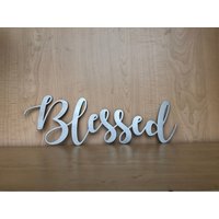 Blessed Metal Wandkunst Schreibschrift, Pulverbeschichtet Blessed Metal Wandkunst Schreibschrift, Pulverbeschichtet von GoodVibesMetal