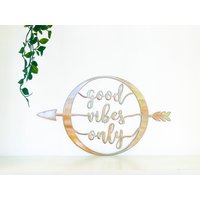 Good Vibes Only Metal Pfeil Wand Kunst Schild Good Vibes Only Metal Pfeil Wand Kunst Schild von GoodVibesMetal