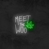 Meet The Woo - Pop Smoke Neon Schild, Wandkunst, Geschenk, Geschenk Für Ihn, Wohndekor, Urlaubsgeschenk, Personalisiertes Neon, Lichtschild von GoodVibesNeon