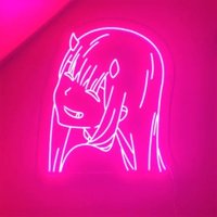 Zero Two Neon Zeichen | Anime Schild Led Neonlichter Deko Schilder Schlüsselband Wanddekoration Wohndeko Schlafzimmer Home von GoodVibesNeon