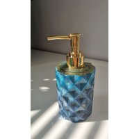 Seifenspender Blau Und Gold, Handgemacht, Resin Seifenspender Blau Und Gold, Handgemacht, Resin von GoodVibesVienna