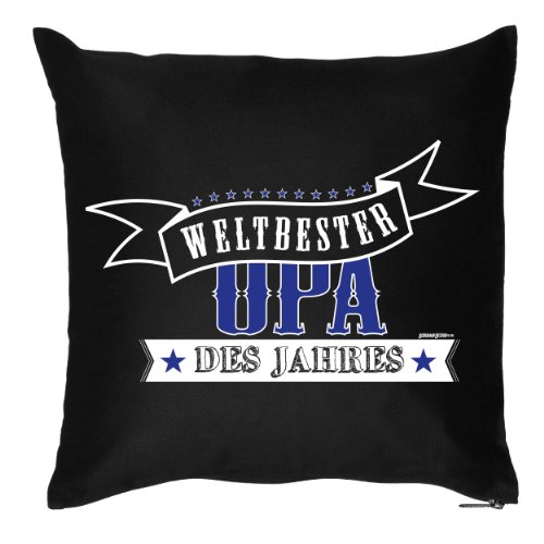 Geschenk zum Vatertag für Opa Kissen mit Füllung Weltbester Opa des Jahres Vatertagsgeschenk Geschenk Papa von Goodman Design