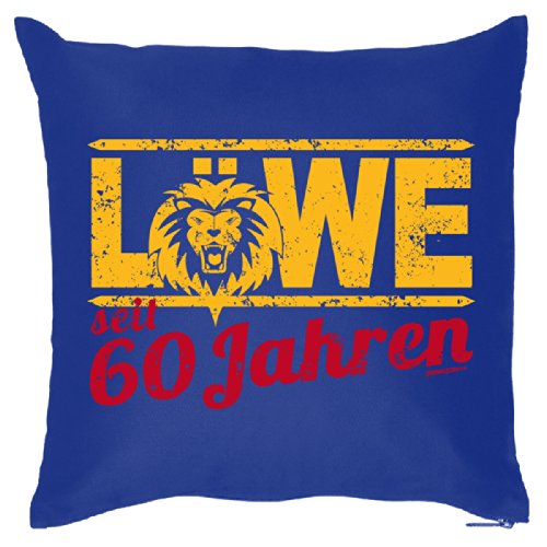 Goodman Design Cooles Sternzeichen Kissen zum 60.Geburtstag : 60 / Löwe - Kissen mit Füllung von Goodman Design