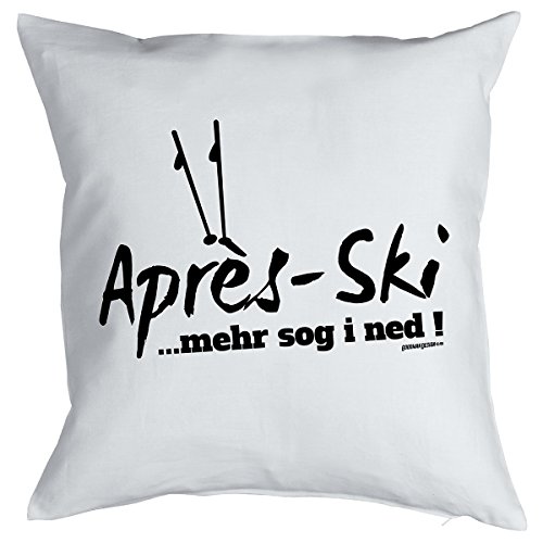 Goodman Design Wintersport Kissen - Skihütten Deko - Apres Ski Party Highlight : Ski/Apres - Ski …mehr SOG i ned Farbe: Weiss von Goodman Design