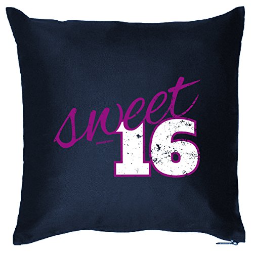 zum 16. Geburtstags Geschenkidee Kopfkissen Kissen incl. Füllung sweet 16 - Geschenk zum 16. Geburtstag von Goodman Design