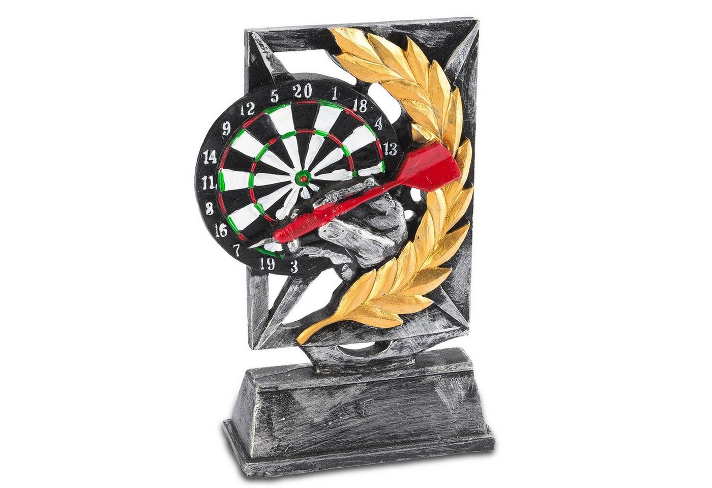 Goods+Gadgets Dekoobjekt Dart Sieger Pokal Trophäe, 18 cm Siegestrophäe für Turniere von Goods+Gadgets
