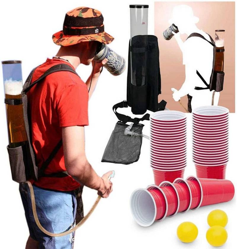Goods+Gadgets Getränkespender Bierrucksack Bier-Spender, Getränkerucksack 1 x 3 Liter von Goods+Gadgets