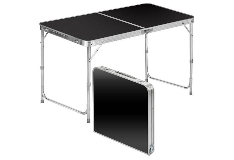 Goods+Gadgets Klapptisch Camping-Tisch Multifunktionstisch (Markttisch Tapeziertisch), Klappbarer Mehrzwecktisch - Klapp-Tisch Schwarz von Goods+Gadgets
