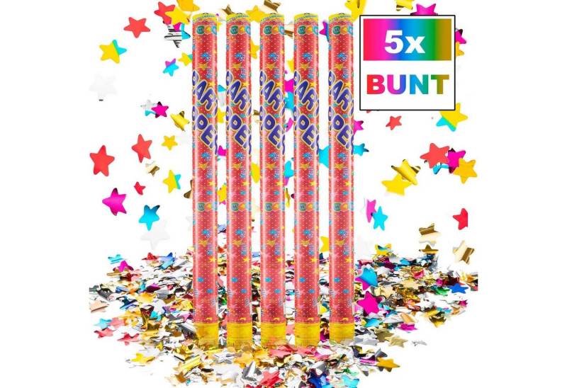 Goods+Gadgets Konfetti Konfetti-Kanone XXL Blaster 100 cm, Konfetti-Shooter Party Popper von Goods+Gadgets