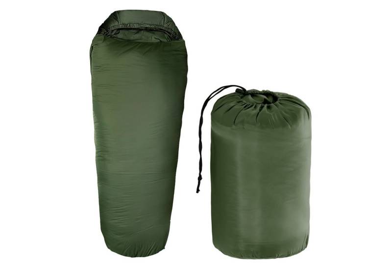 Goods+Gadgets Schlafsack Thermo Schlafsack bis -13°C (3-fach Isolierung), 3-Jahreszeiten Mumien Schlafsack von Goods+Gadgets