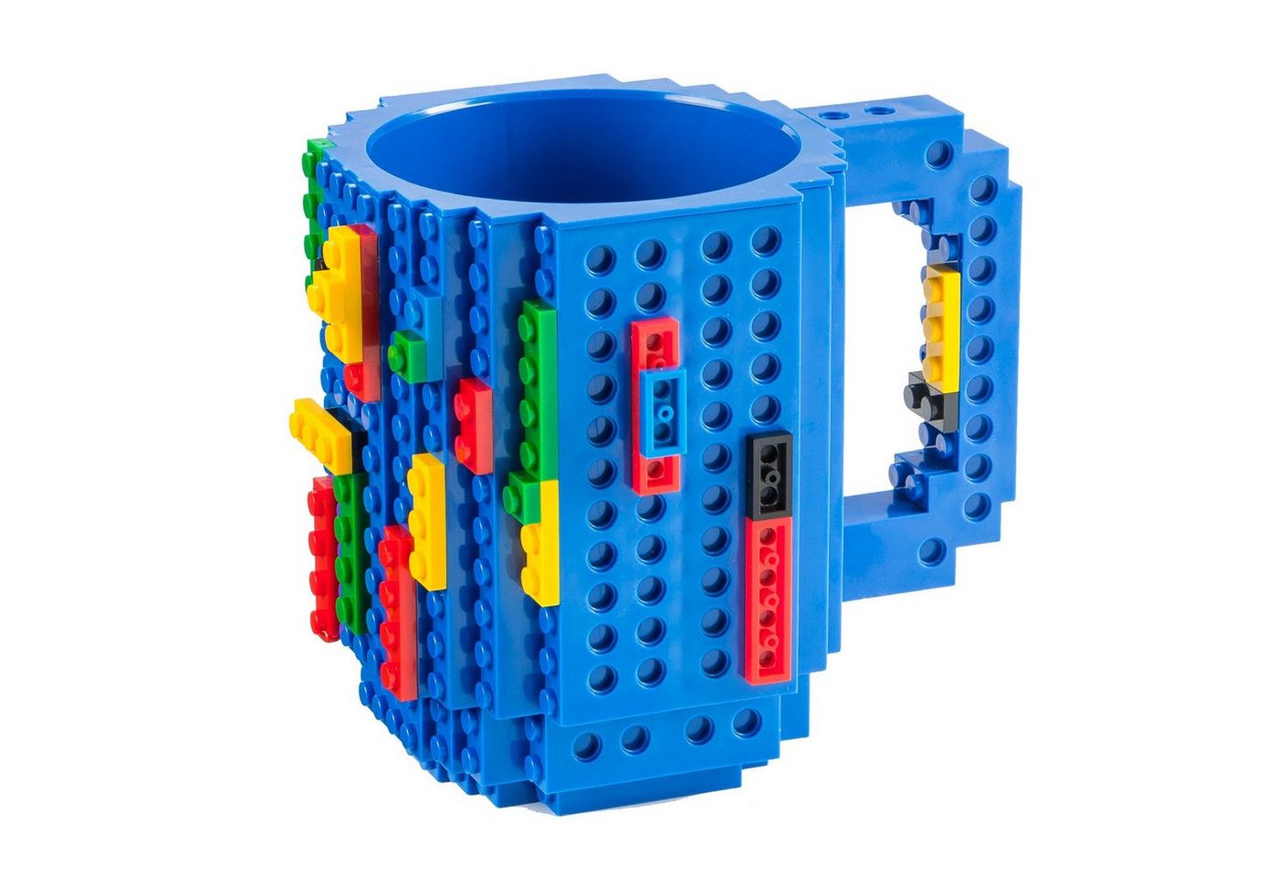 Goods+Gadgets Tasse Brick Mug Tasse mit Bausteinen, Kunststoff, Kaffeetasse Kaffee-Becher 350ml von Goods+Gadgets