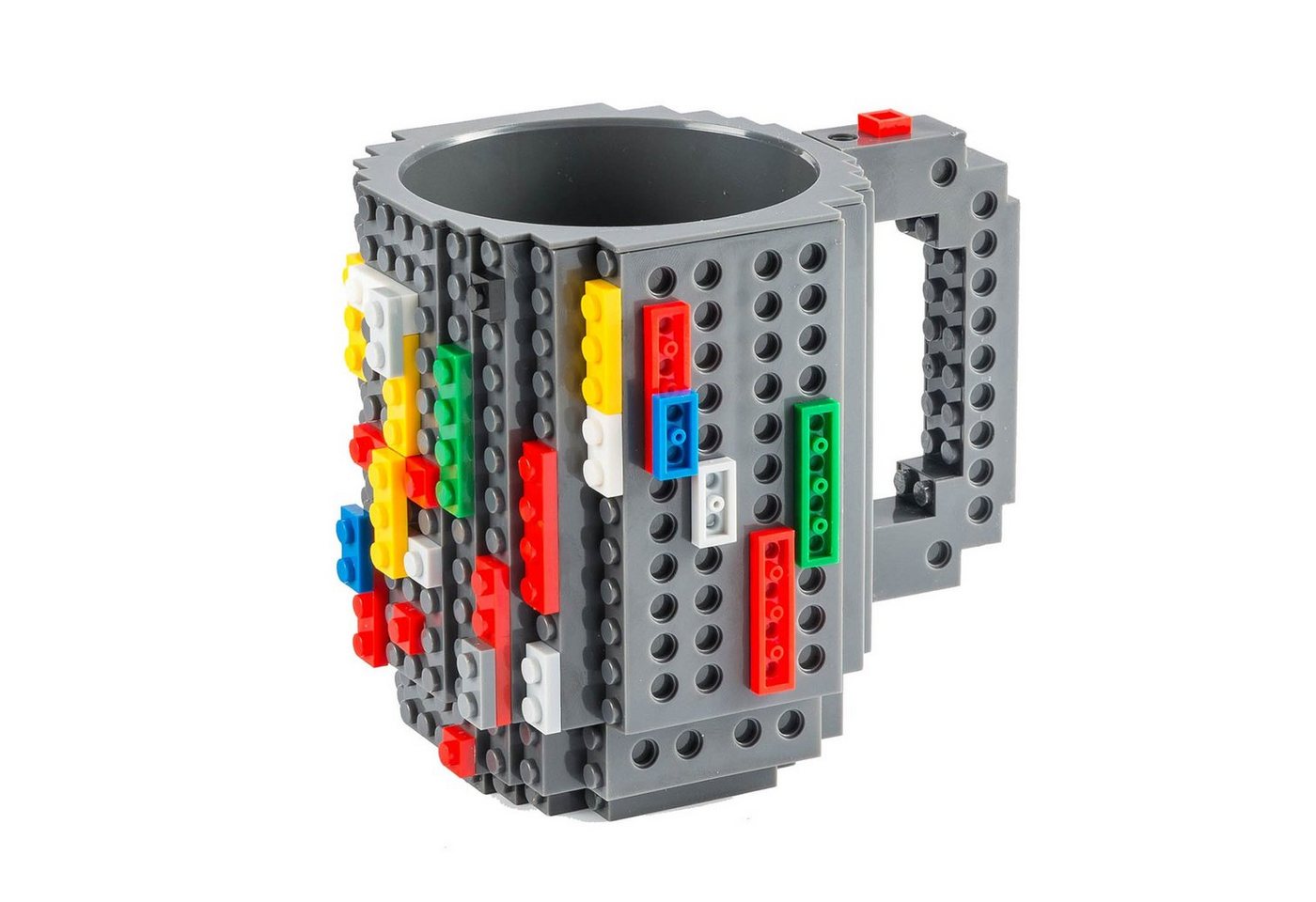 Goods+Gadgets Tasse Brick Mug Tasse mit Bausteinen, Kunststoff, Kaffeetasse Kaffee-Becher 350ml von Goods+Gadgets