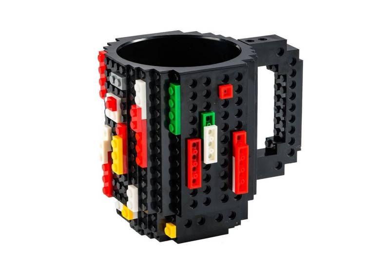 Goods+Gadgets Tasse Brick Mug Tasse mit Bausteinen, Polycarbonat, Kaffeetasse Kaffee-Becher 350ml von Goods+Gadgets