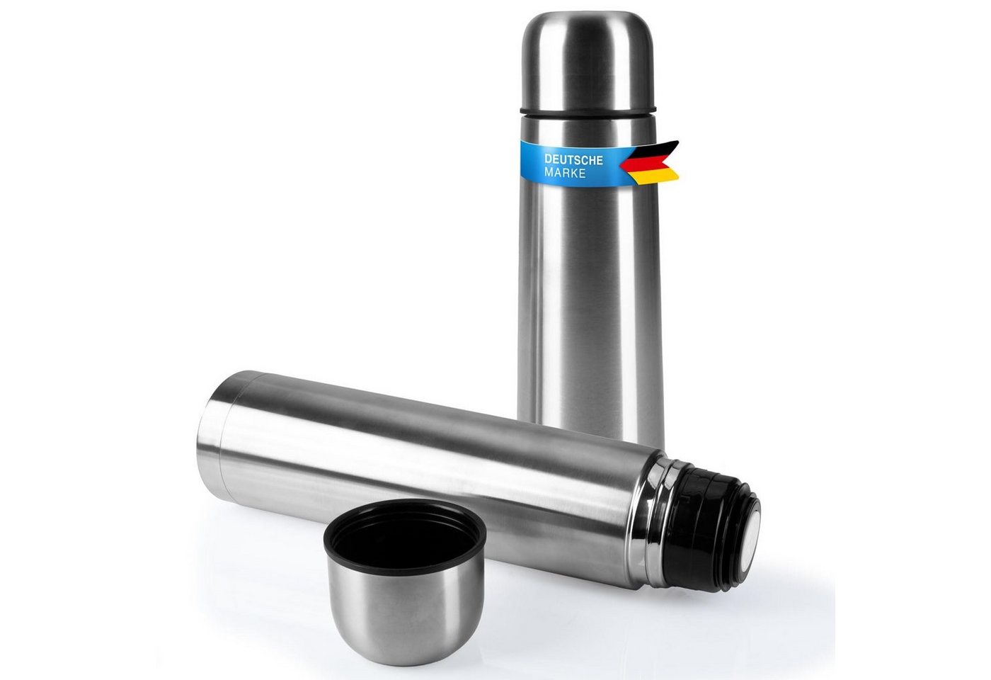 Goods+Gadgets Thermoflasche Edelstahl Thermoskanne, doppelwandiger Thermobecher Isolierkanne von Goods+Gadgets