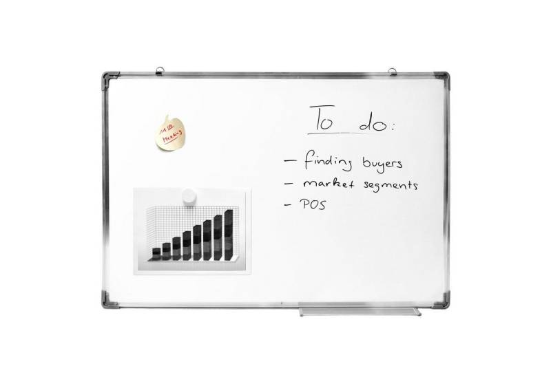 Goods+Gadgets Wandtafel Whiteboard, (60 x 90 cm, abwischbares Memoboard), Magnet-Tafel von Goods+Gadgets