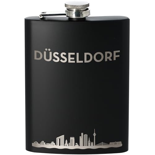 Goodtimes Flachmann Düsseldorf Skyline 225ml (Schwarz) von Goodtimes