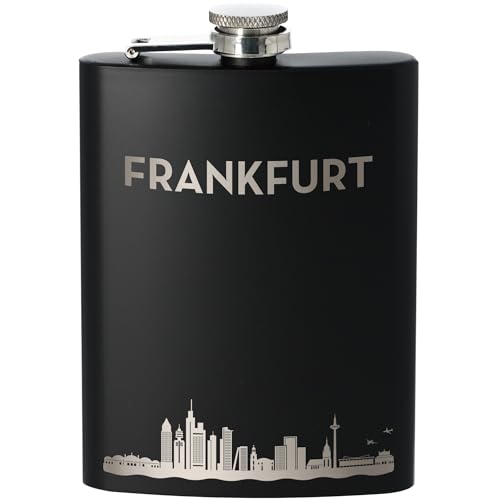 Goodtimes Flachmann Frankfurt Skyline 235ml (Schwarz) von Goodtimes