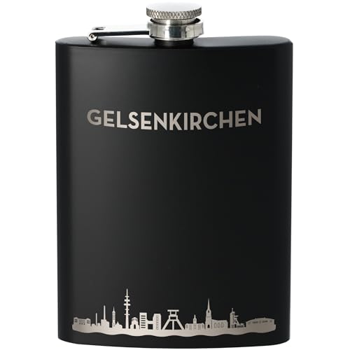 Goodtimes Flachmann Gelsenkirchen Skyline 225ml (Schwarz) von Goodtimes