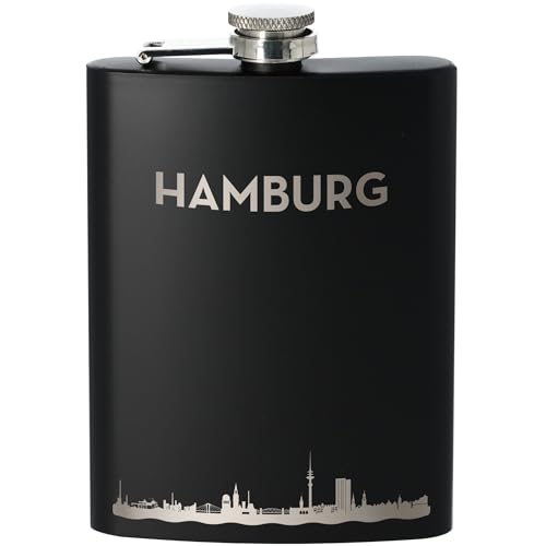 Goodtimes Flachmann Hamburg Skyline 225ml (Schwarz) von Goodtimes