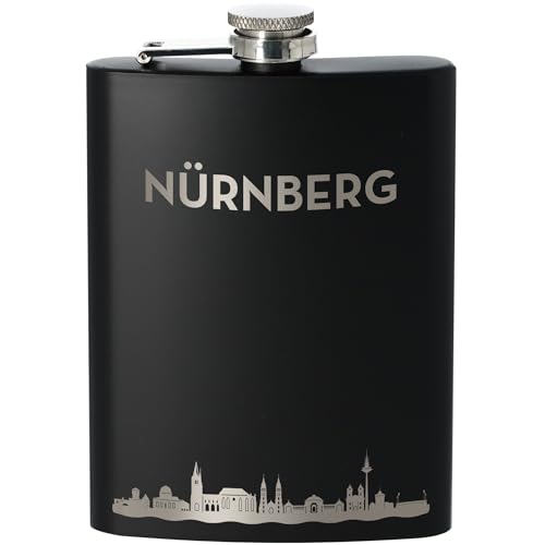 Goodtimes Flachmann Nürnberg Skyline 225ml (Schwarz) von Goodtimes